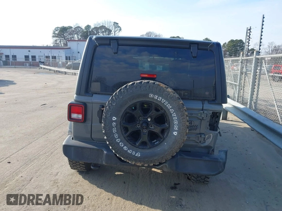 2022 Jeep Wrangler Unlimited Sport with VIN 1C4HJXDN7NW156538, listed as a IAAI auction lot 41526074 with 27,082 mi miles and . Bid and sale history available at DreamBid. Image 16.