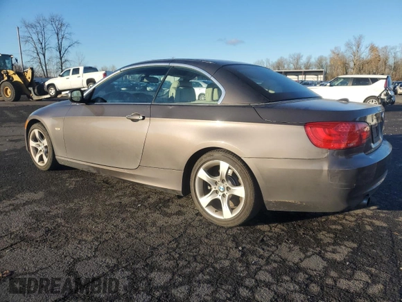 2011 BMW 3 Series 335i with VIN WBADX7C56BE742886, listed as a Copart auction lot 82851284 with 95,759 mi miles and Salvage Title. Bid and sale history available at carsss.com. Image 2.