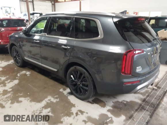 2021 Kia Telluride SX with VIN 5XYP5DHC3MG192018, listed as a IAAI auction lot 41864429 with 79,600 mi miles. Bid and sale history available at carsss.com. Image 3.