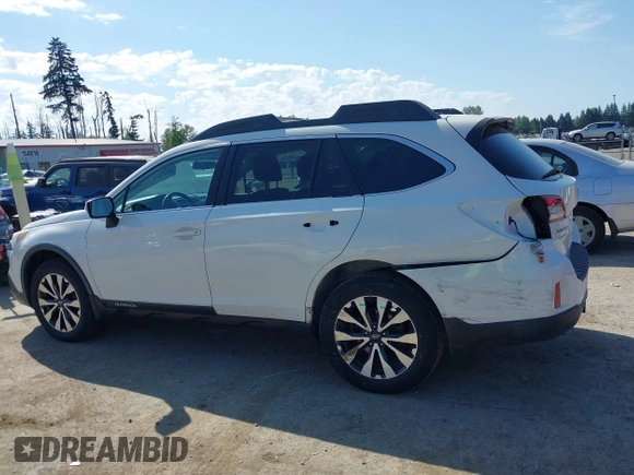 2015 Subaru Outback Limited with VIN 4S4BSAJC3F3243788, listed as a IAAI auction lot 42170391 with 104,118 mi miles and . Bid and sale history available at DreamBid. Image 14.