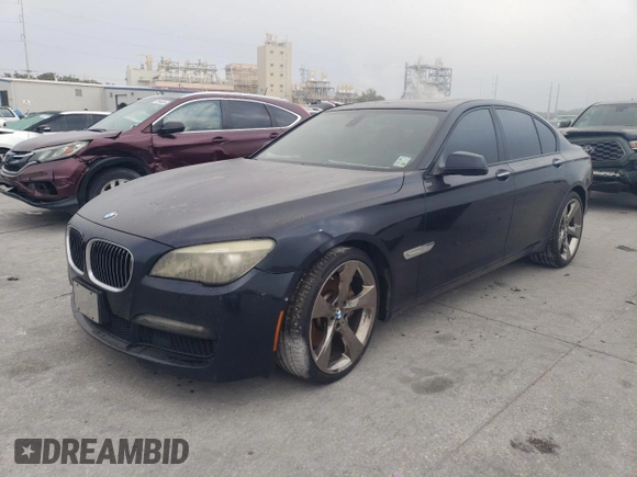 2011 BMW 7 Series 750i with VIN WBAKA8C5XBCY37073, listed as a Copart auction lot 76238914 with 129,493 mi miles and Clean title. Bid and sale history available at DreamBid. Image 1.