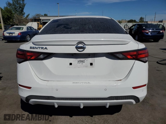 2022 Nissan Sentra S z VIN 3N1AB8BV9NY252853, wystawiony jako Copart lot #49887135 z przebiegiem 41 649 mil mil oraz Szkoda całkowita • Salvage title. Historia ofert i sprzedaży dostępna na DreamBid. Obrazek 6.