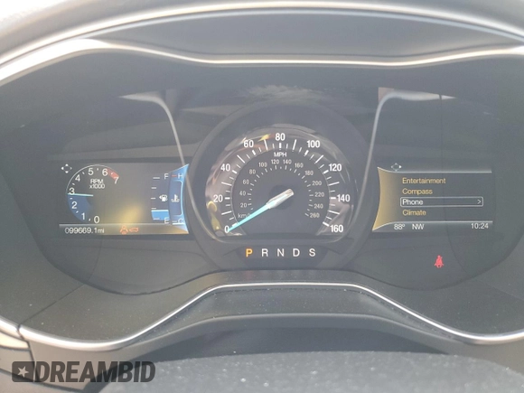 2016 Ford Fusion SE with VIN 3FA6P0HD2GR221077, listed as a Copart auction lot 61821765 with 99,669 mi miles and Clean title. Bid and sale history available at DreamBid. Image 9.