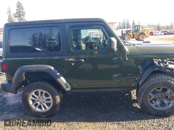 2021 Jeep Wrangler Sport S with VIN 1C4GJXAN0MW647662, listed as a IAAI auction lot 41336264 with 41,612 mi miles and . Bid and sale history available at DreamBid. Image 13.