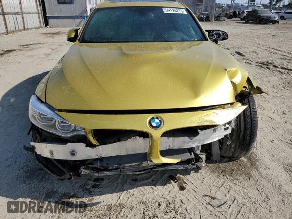 2015 BMW M3 with VIN WBS3C9C59FP803866, listed as a Copart auction lot 59126275 with 115,868 mi miles and Salvage title. Bid and sale history available at DreamBid. Image 5.