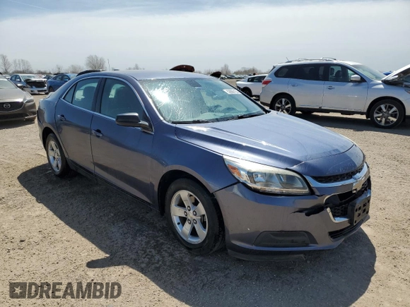 2015 Chevrolet Malibu LS with VIN 1G11B5SLXFF167497, listed as a Copart auction lot 52866155 with 74,968 mi miles and Salvage Title. Bid and sale history available at DreamBid. Image 4.