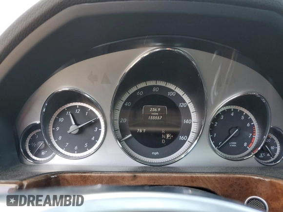 2013 Mercedes-Benz E 550 Sport with VIN WDDHF9BBXDA676854, listed as a Copart auction lot 71620434 with 155,557 mi miles and Salvage title. Bid and sale history available at DreamBid. Image 9.