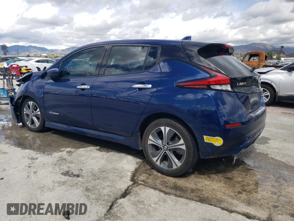 2018 Nissan LEAF SL with VIN 1N4AZ1CP1JC317476, listed as a Copart auction lot 49250105 with 66,402 mi miles and Salvage Title. Bid and sale history available at DreamBid. Image 2.