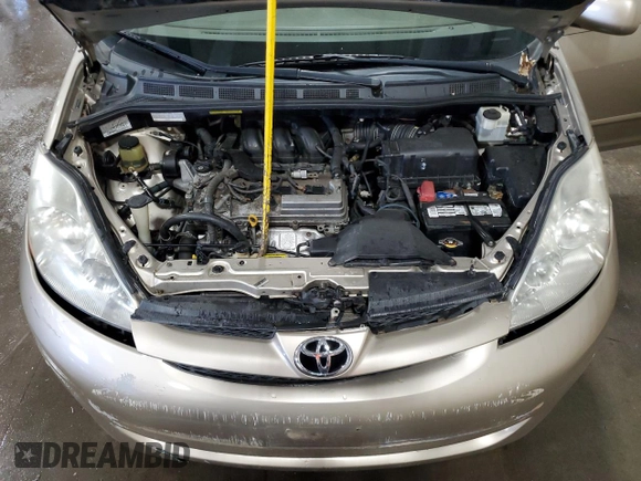 2010 Toyota Sienna XLE with VIN 5TDYK4CC9AS297214, listed as a Copart auction lot 58168805 with 166,970 mi miles and Salvage title. Bid and sale history available at DreamBid. Image 12.