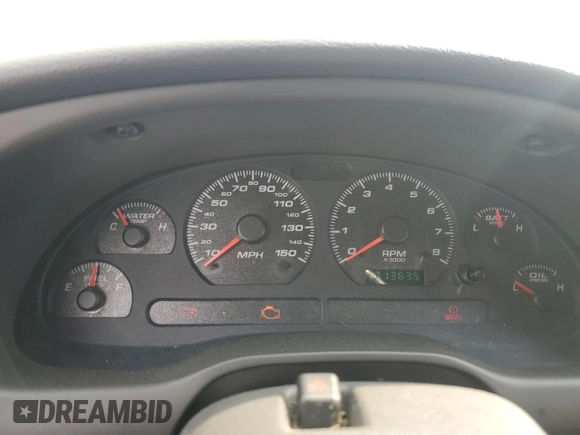 2003 Ford Mustang GT Deluxe with VIN 1FAFP42X03F305514, listed as a Copart auction lot 60518195 with 171,363 mi miles and Salvage title. Bid and sale history available at DreamBid. Image 9.
