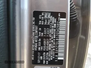 2018 Hyundai Santa Fe 2.4L с VIN 5XYZTDLB1JG542982, выставлен на аукционе Copart как лот 55081465 с пробегом 86 862 миль миль и Списание • Salvage title. История ставок и продаж доступна на DreamBid. Изображение 15.