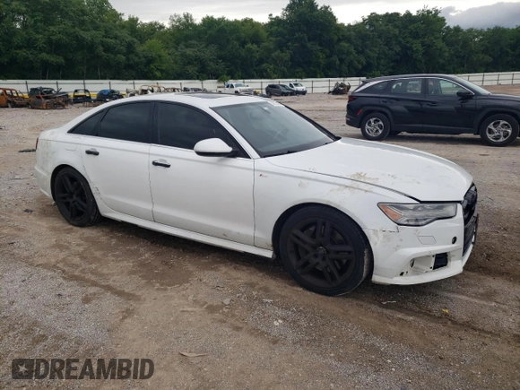 2016 Audi A6 Premium Plus with VIN WAUGFAFC1GN019459, listed as a Copart auction lot 58952325 with 127,025 mi miles and Clean title. Bid and sale history available at DreamBid. Image 4.