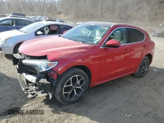 2021 Alfa Romeo Stelvio Ti z VIN ZASPAKBN5M7D00170, wystawiony jako Copart lot #41510865 z przebiegiem 27 492 mil mil oraz Szkoda całkowita • Salvage title. Historia ofert i sprzedaży dostępna na DreamBid. Obrazek 1.