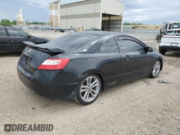 2007 Honda Civic Si with VIN 2HGFG21577H705283, listed as a Copart auction lot 55724755 with 150,456 mi miles and Clean Title. Bid and sale history available at DreamBid. Image 3.