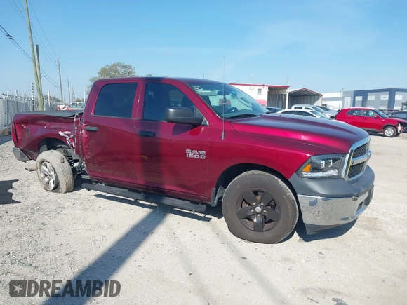 2018 Ram 1500 Express z VIN 1C6RR6KG5JS259672, wystawiony jako IAAI lot #41698317 z przebiegiem 93 789 mil mil oraz . Historia ofert i sprzedaży dostępna na DreamBid. Obrazek 1.