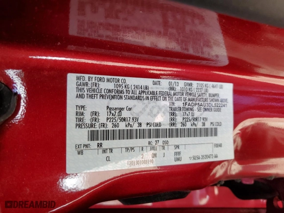 2013 Ford C-Max Hybrid SE with VIN 1FADP5AU3DL522241, listed as a Copart auction lot 53783245 with 150,664 mi miles and Salvage Title. Bid and sale history available at carsss.com. Image 12.