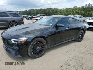 2023 Mercedes-Benz AMG GT 53 with VIN W1K7X6BB7PA056619, listed as a Copart auction lot 55294395 with 45,317 mi miles and Salvage title. Bid and sale history available at DreamBid. Image 1.