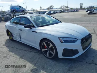 2023 Audi A5 Sportback S line Premium Plus with VIN WAUFACF5XPA058114, listed as a IAAI auction lot 41472732 with 31,366 mi miles. Bid and sale history available at carsss.com. Image 1.