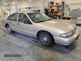 1996 Chevrolet Caprice 1SA Special Value z VIN 1G1BL52W2TR126674, wystawiony jako Copart lot #59387525 z przebiegiem Nie podano mil oraz Czysty tytuł • Clean title. Historia ofert i sprzedaży dostępna na DreamBid. Obrazek 4.
