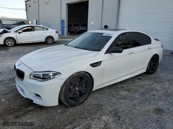 2016 BMW M5 with VIN WBSFV9C56GD595472, listed as a Copart auction lot 78139613 with 52,135 mi miles. Bid and sale history available at carsss.com. Image 1.
