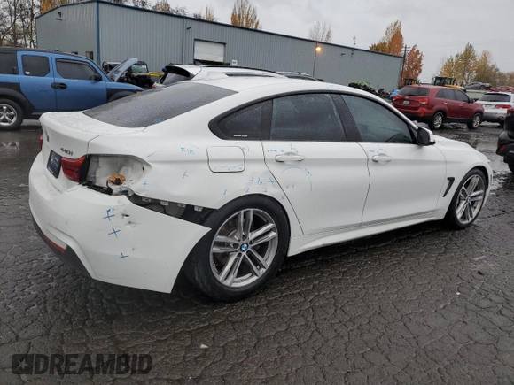 2018 BMW 4 Series 440i with VIN WBA4J5C50JBF07358, listed as a Copart auction lot 80349094 with 98,407 mi miles and Salvage Title. Bid and sale history available at DreamBid. Image 3.