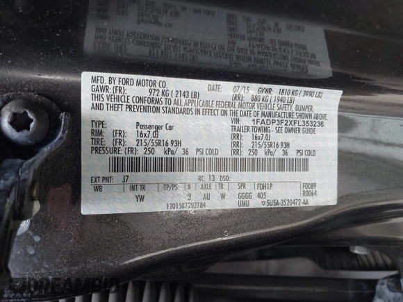 2015 Ford Focus SE с VIN 1FADP3F2XFL353236, выставлен на аукционе IAAI как лот 42258202 с пробегом 28 606 миль миль и . История ставок и продаж доступна на DreamBid. Изображение 9.