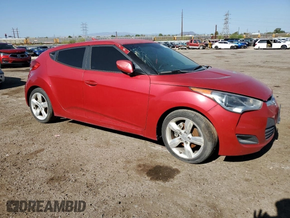 2012 Hyundai Veloster w/Black Int с VIN KMHTC6AD6CU042853, выставлен на аукционе Copart как лот 65559895 с пробегом 99 109 миль миль и Чистый • Clean title. История ставок и продаж доступна на DreamBid. Изображение 4.
