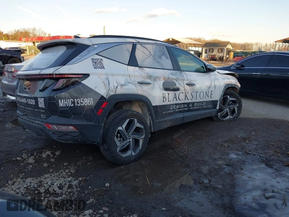 2024 Hyundai Tucson SEL with VIN 5NMJFCDE9RH374467, listed as a IAAI auction lot 41455639 with 12,569 mi miles. Bid and sale history available at carsss.com. Image 4.
