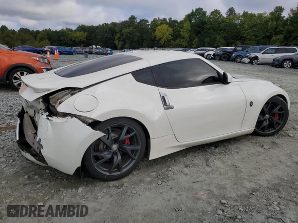 2013 Nissan 370Z with VIN JN1AZ4EH2DM381951, listed as a Copart auction lot 73913174 with 71,583 mi miles and Salvage Title. Bid and sale history available at carsss.com. Image 3.