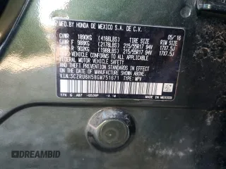 2016 Honda HR-V EX with VIN 3CZRU6H58GM751671, listed as a Copart auction lot 42956185 with 115,766 mi miles and Salvage Title. Bid and sale history available at carsss.com. Image 15.