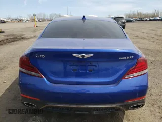 2020 Genesis G70 Advanced with VIN KMTG74LEXLU040965, listed as a Copart auction lot 55056995 with 128,300 mi miles and Salvage Title. Bid and sale history available at DreamBid. Image 6.