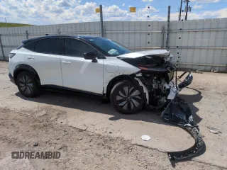 2023 Nissan ARIYA Platinum+ with VIN JN1DF0CD6PM710086, listed as a Copart auction lot 56642525 with 13,373 mi miles and Salvage title. Bid and sale history available at DreamBid. Image 4.