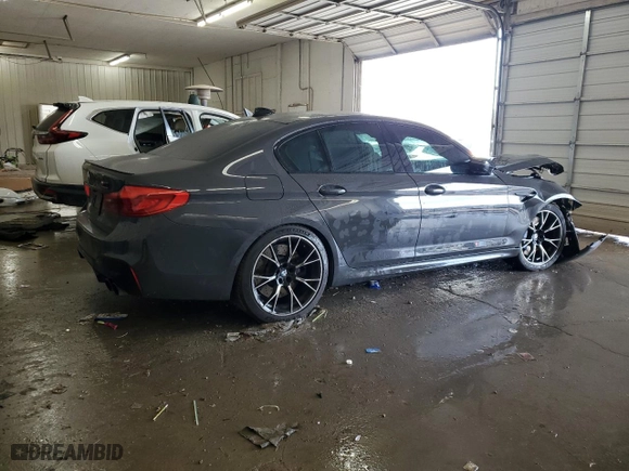 2019 BMW M5 with VIN WBSJF0C56KB448320, listed as a Copart auction lot 45788855 with 70,959 mi miles and Salvage Title. Bid and sale history available at carsss.com. Image 3.