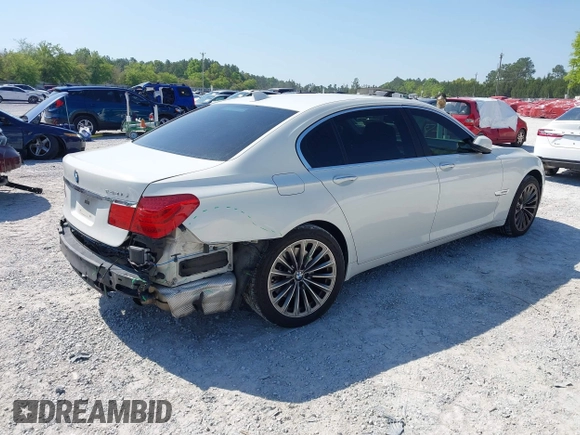2012 BMW 7 Series 740Li with VIN WBAKB4C53CC576991, listed as a IAAI auction lot 41985643 with 107,416 mi miles and . Bid and sale history available at DreamBid. Image 4.