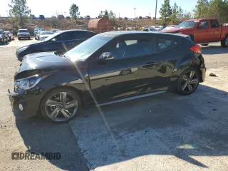 2015 Hyundai Veloster Turbo with VIN KMHTC6AE3FU241078, listed as a Copart auction lot 87422864 with Not provided miles and Salvage title. Bid and sale history available at DreamBid. Image 1.