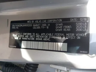 2017 Volvo S90 Inscription с VIN YV1A22MLXH1012333, выставлен на аукционе IAAI как лот 41340599 с пробегом 112 597 миль миль и . История ставок и продаж доступна на DreamBid. Изображение 9.
