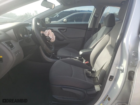 2016 Hyundai Elantra Value Edition with VIN KMHDH4AE1GU512196, listed as a Copart auction lot 79673624 with 0 mi miles and Salvage Title. Bid and sale history available at carsss.com. Image 7.
