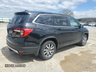 2021 Honda Pilot EX-L with VIN 5FNYF6H52MB100595, listed as a Copart auction lot 54910245 with 48,256 mi miles and Salvage Title. Bid and sale history available at DreamBid. Image 3.