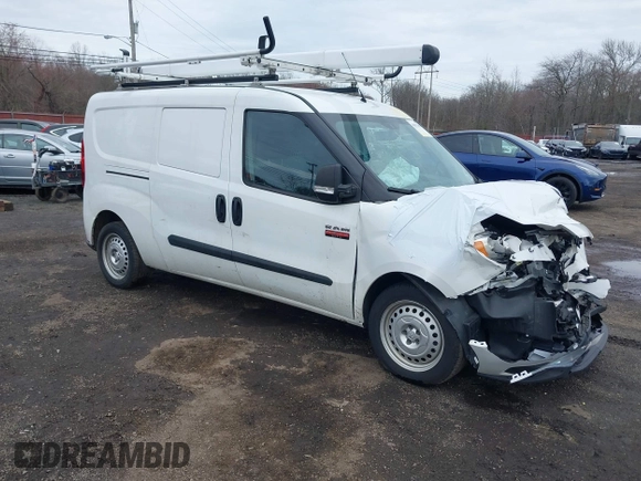 2022 Ram ProMaster City Cargo Tradesman with VIN ZFBHRFAB4N6X34692, listed as a IAAI auction lot 41892398 with 54,507 mi miles. Bid and sale history available at carsss.com. Image 1.