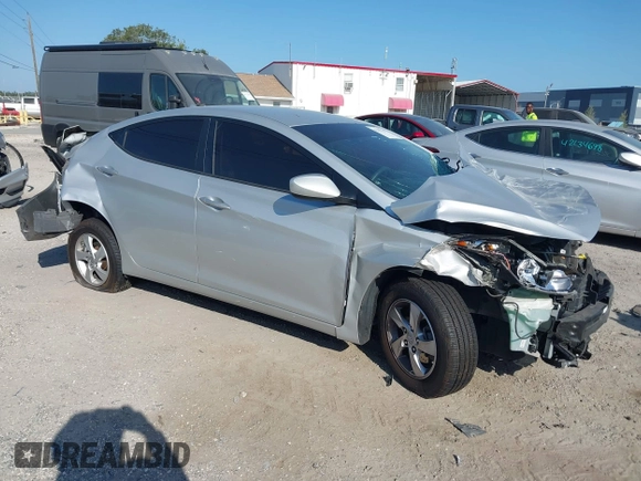 2015 Hyundai Elantra SE z VIN 5NPDH4AE8FH590181, wystawiony jako IAAI lot #42107147 z przebiegiem 107 083 mil mil oraz . Historia ofert i sprzedaży dostępna na DreamBid. Obrazek 1.