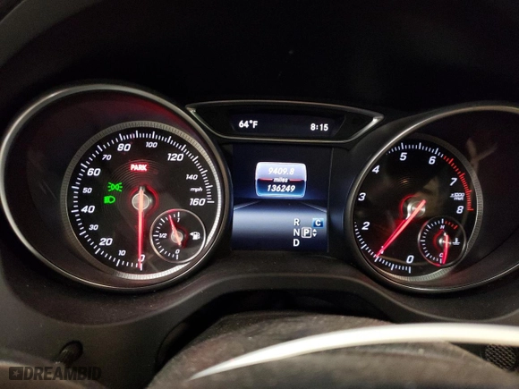 2018 Mercedes-Benz GLA with VIN WDCTG4GB9JJ382834, listed as a Copart auction lot 53151185 with 136,249 mi miles and Salvage Title. Bid and sale history available at carsss.com. Image 9.