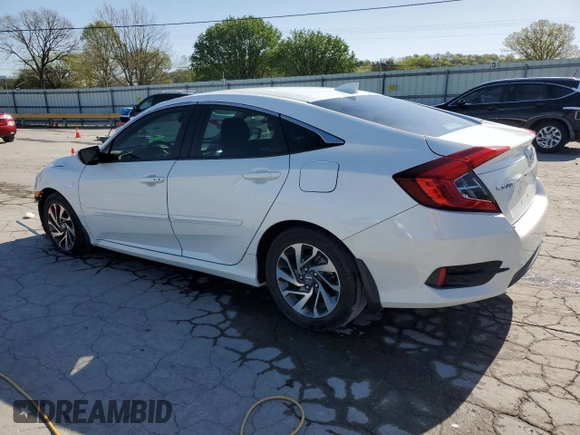 2018 Honda Civic EX with VIN 2HGFC2F74JH552276, listed as a Copart auction lot 52356985 with 64,650 mi miles and Salvage Title. Bid and sale history available at DreamBid. Image 2.