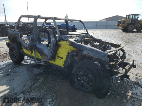2023 Jeep Wrangler Willys Sport with VIN 1C4HJXDM5PW582884, listed as a Copart auction lot 46886015 with Not provided miles and Salvage title. Bid and sale history available at DreamBid. Image 4.