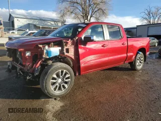 2021 Chevrolet Silverado 1500 LT with VIN 3GCUYDED5MG246654, listed as a Copart auction lot 43061635 with 34,916 mi miles and Salvage Title. Bid and sale history available at DreamBid. Image 1.