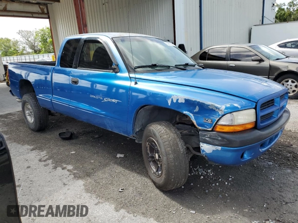 1999 Dodge Dakota SLT z VIN 1B7GL22XXXS179027, wystawiony jako Copart lot #60061285 z przebiegiem 190 075 mil mil oraz Szkoda całkowita • Salvage title. Historia ofert i sprzedaży dostępna na DreamBid. Obrazek 4.