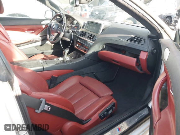 2012 BMW 6 Series 650i with VIN WBALX3C52CC528401, listed as a IAAI auction lot 42046910 with 105,844 mi miles. Bid and sale history available at carsss.com. Image 5.