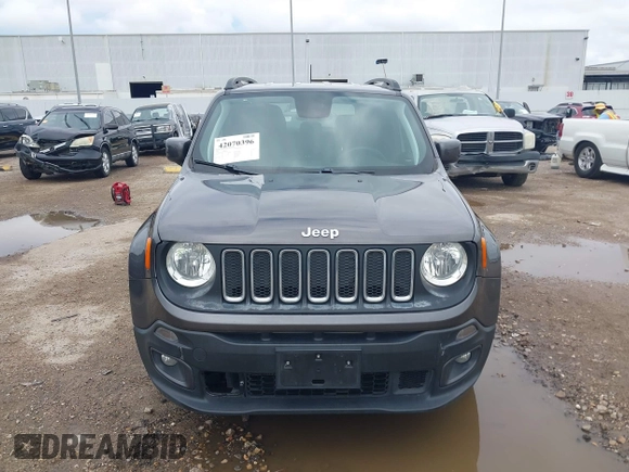 2018 Jeep Renegade Latitude with VIN ZACCJABB4JPH82491, listed as a IAAI auction lot 42070396 with 97,018 mi miles and . Bid and sale history available at DreamBid. Image 12.
