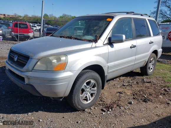 2003 Honda Pilot EX with VIN 2HKYF18683H566060, listed as a IAAI auction lot 42019115 with 182,256 mi miles. Bid and sale history available at carsss.com. Image 2.