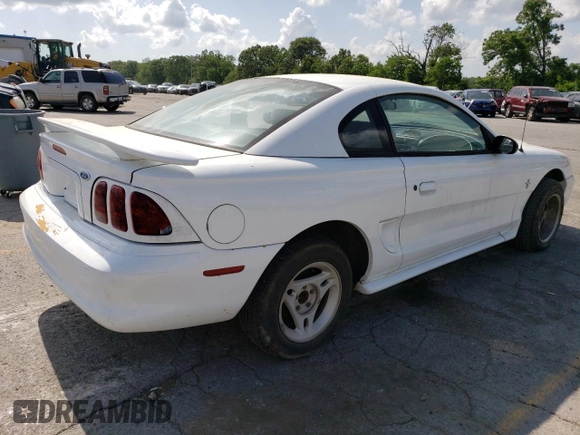1996 Ford Mustang with VIN 1FALP4041TF206244, listed as a Copart auction lot 56311934 with 123,572 mi miles and Salvage Title. Bid and sale history available at carsss.com. Image 3.