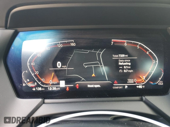 2024 BMW 2 Series 228i xDrive with VIN WBA73AK08R7P37070, listed as a Copart auction lot 85274214 with 7,329 mi miles and Salvage title. Bid and sale history available at DreamBid. Image 9.